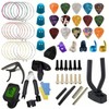 66Pcs Guitar Accessories Kit Tuner Capo Pick Bracket Repair Tools