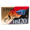 TDK HS120 High Standard 8mm BLANK VIDEO CASSETTE TAPE for