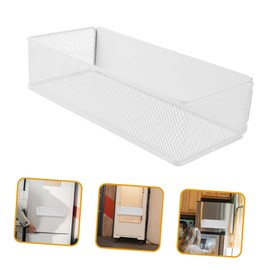 Ipetboom Magnetic Mesh Storage Basket for Refrigerator Install Spice Organizer for Kitchen Office Heavy Duty Design Fine Mesh to Prevent Water Accumulation Versatile Fridge Storage