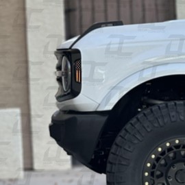 Decal Concepts American Flag Front Side Marker Accent Decal Kit - Fits Bronco 2021-2024