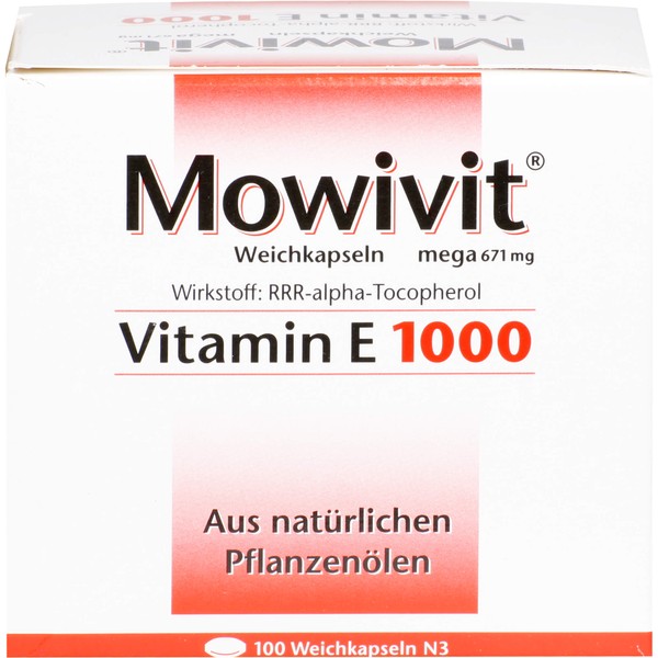 Mowivit mega Vitamin E 1000 Weichkapseln, 100 pcs. Capsules