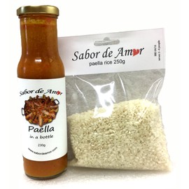 Sabor de Amor - Paella in a Bottle sauce - Natural Paella stock - 240g - Pack of 1