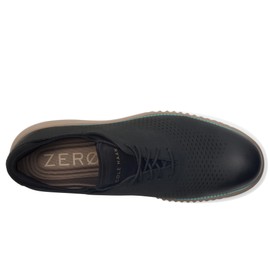 Cole Haan Men's 2.Zerogrand Laser Wing Tip Oxford Lined Loafer, Black Nubuck/Trellis/Irish Coffee, 8.5 Wide