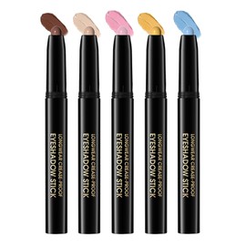 CHIFURE Eyeshadow Stick, Shimmer and Matte Cream Eye Shadow Brightener Sticks Eyeliner Pencil Crayon, Waterproof Long Lasting Eye Highlighter Stick Makeup,0.056 Oz(Matte)