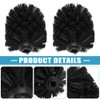 2PCS Toilet Bowl Brush Replacement Head, Toilet Brush Head Replacement
