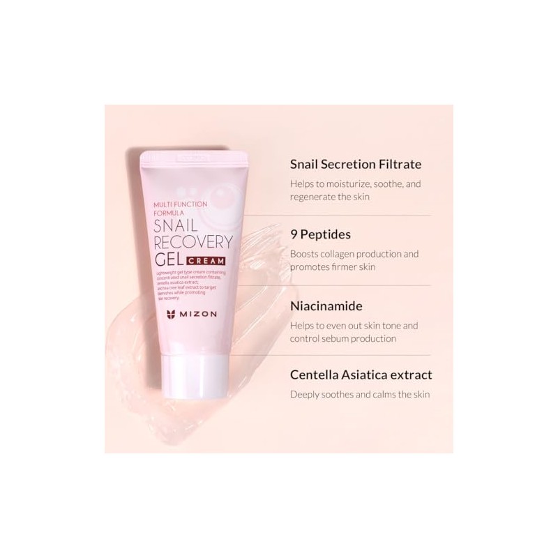 [MIZON] Snail Recovery Gel Cream, 2 Count
