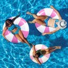6 Pcs Large Swim Ring with Handles 47.24 Inch 35.43