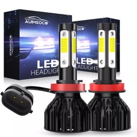 AUIMSOCO For Toyota Sienna 2012-2020 LED Headlight Bulbs 4-Side Low Beam White 6500K Kit