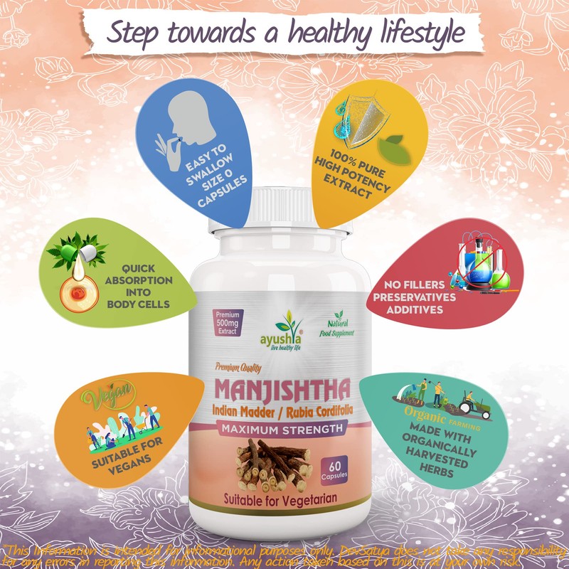 Ayushya Manjishtha Capsule, 60 Capsules, Natural