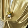 MYRU 1 Pair Semi-Blackout Gold Curtains for Living Room Bedroom