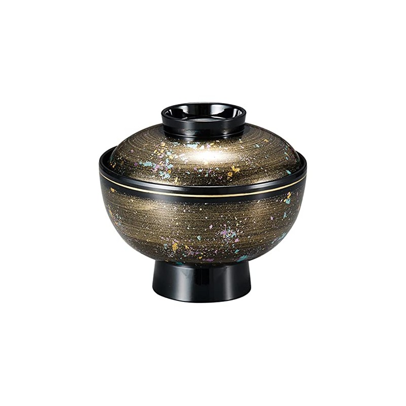 Fukui Craft 37002080 Heat Resistant Zoni Bowl, Gold Koushai