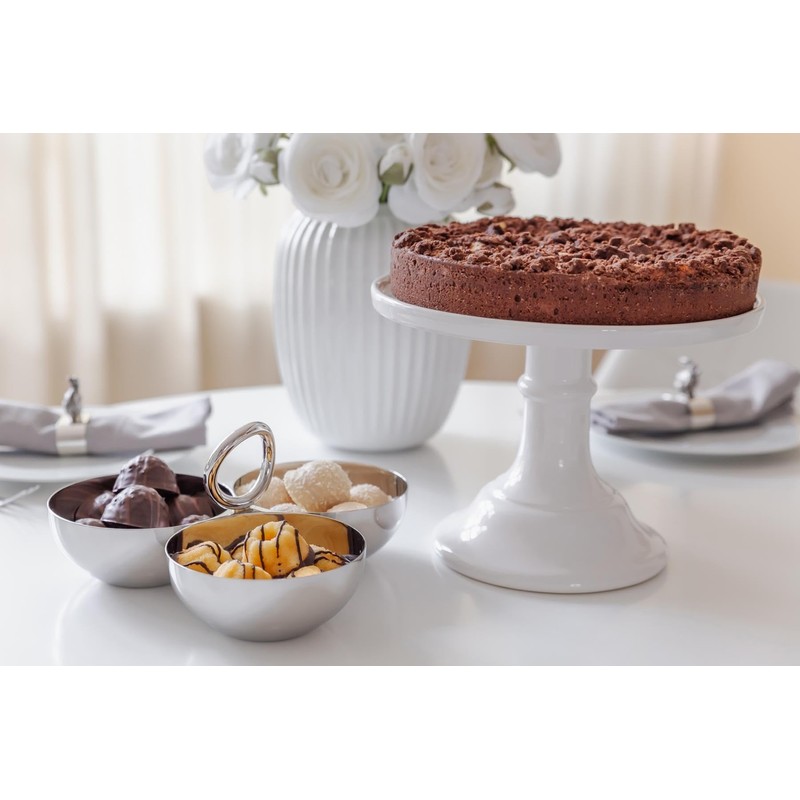 EDZARD Apura Snack Bowl Diameter 22 cm Stainless Steel Highly