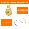 Chicken Vegetable String Bag,2 PCS Hanging Chicken Feeder,Chicken Vegetable Feeder