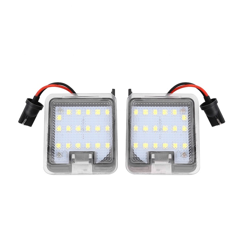 2Pcs LED Wing Mirror Courtesy Light Exterior Floor Lamp Fit