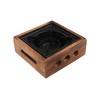 Zaoalife Alcohol Camping Stove, Portable Aluminum Alloy Square Commercial Solid