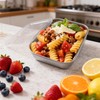 HOZEON 10pcs 20oz Stainless Steel Food Storage Containers with Lids,