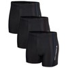 KANAV 3 Pack Men's Athletic Square Leg Swimsuit Jammers Durable