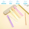 5 Pieces Acrylic Ruler Folding Rulers Rulers Geometric Folding Rulers