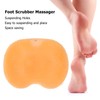 Foot Scrubber Massager with Suction Cups Orange Soft Foldable Shower