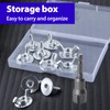 SPEEDWOX 11PCS 1/4" -20 Washer Wing Nuts Hurricane Shutter Panel