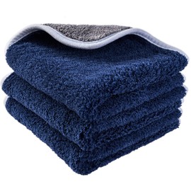 TURBO PRODUKTE Mikrofaser Poliertücher Trockentücher | für Auto & Motorrad | Lackpolierung, Innenraumreinigung und Felgenpflege | waschbar | 3er Set