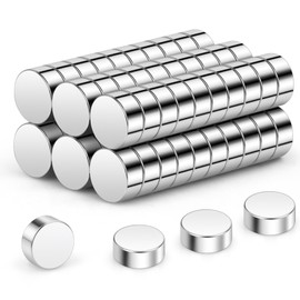 Wukong N45 Tiny Magnets 5x2mm | 60 Pack, Small Round Magnets for Craft, Miniature Mangets for Models Craft DIY Refrigerator Home Office