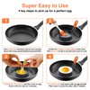 Egg Rings 3.5 Inch 4 Packs for Non-Stick Roasting Egg