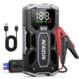 ACEZUK Car Jump Starter For Up To 7.0L Gas & 5.5L Diesel Engine Peak 3000A