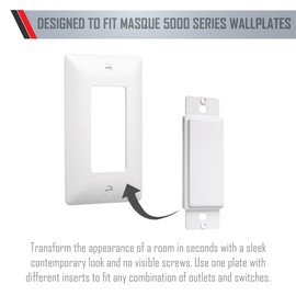 TayMac AD10W Paintable Adapter Plate, Blank Adapter , White