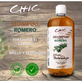 Shampoo De Romero Chic Style 500ml Sin Sal Orgánico Set 2