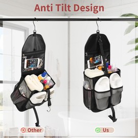 Ethereal Hanging Mesh Shower Caddy Portable for College Dorm Room Essentials, Large Capacity Shower Bag for Guys/Girls, for Beach, Swimming, Gym