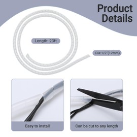 Ultrasound Probe Cable Protective Case, Durable Cover for 1/2" Circumference Cables, 23ft Length