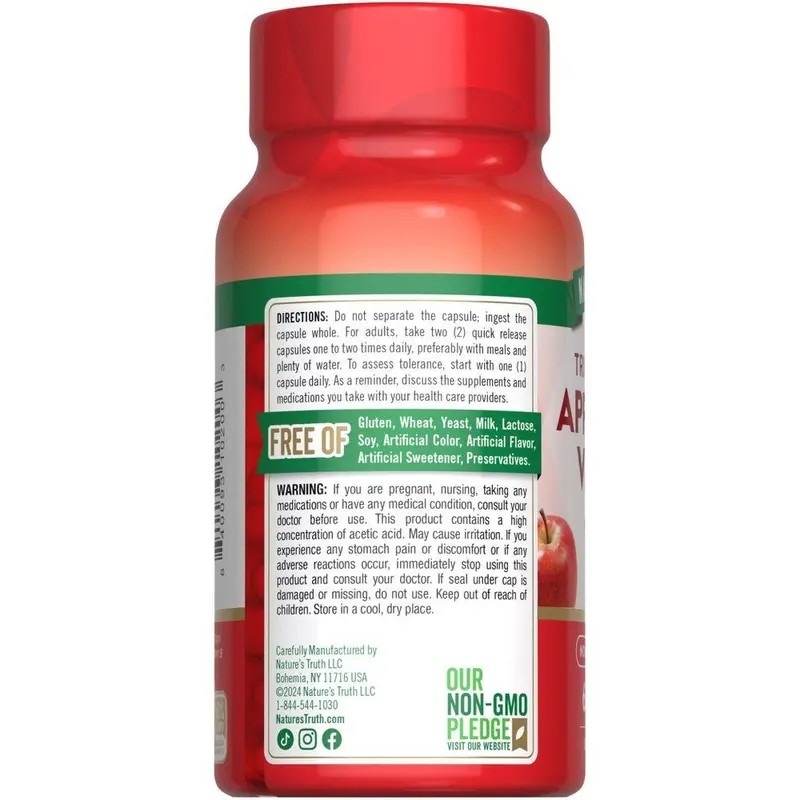 Apple Cider Vinegar Capsules 1200 mg – Daily Wellness Supplement