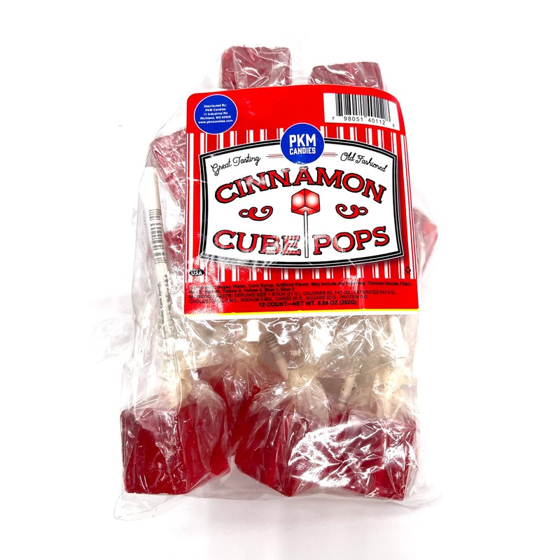 PKM Candies - 12 CT OLD FASHIONED SQUARE Cube Lollipop