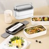 Double Layer Bento Box 316 Stainless Steel Compartment Portable Lunch