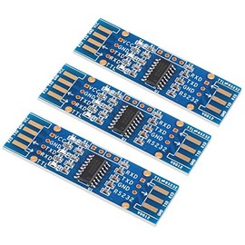 3pcs TTL to RS232 Module TTL RS232 Mutual Conversion Module Serial Level Conversion to SP232 for MCU, ARM, FPGA, for Arduino TTL Serial Port communicates with RS232 Level Device
