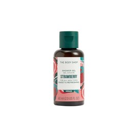 The Body Shop Shower Gel ST (Scent: Strawberry) 2.4 fl oz (60 ml)