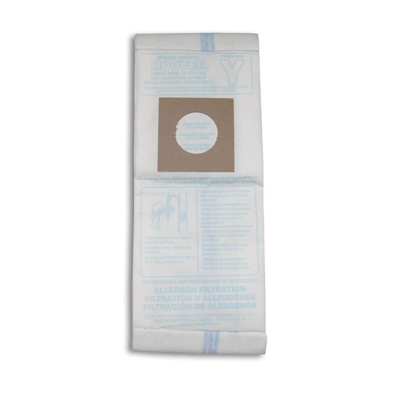 Hoover Vacuum Cleaner Bags for Upright Vacs, Pack of 3,