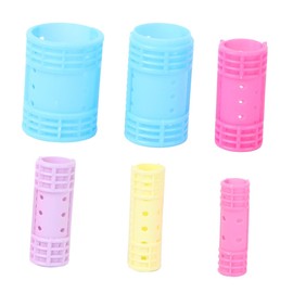 Baluue Professional Cylinder Plastic Curling Diy Hair Roller for Overnight Heatless Curls for Salon Home Use