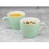 MECOWON 30 OZ Porcelain Coffee Mugs, Set of 2 Large