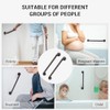 2 Pack Grab Bars for Wall Oil Brown, Safety Shower