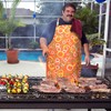 SANFERGE Canvas Plus Size Apron for Women with 2 Pockets,