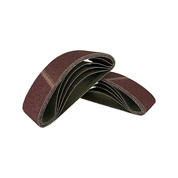 20 Mixed Fabric Sanding Belts for Belt Sanders 75 x