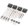 Clock Repairing Replacement Kit with Walnut Wood Hands and Quartz