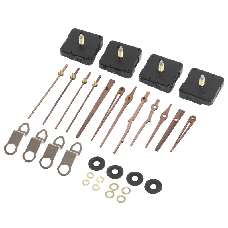 Clock Repairing Replacement Kit with Walnut Wood Hands and Quartz