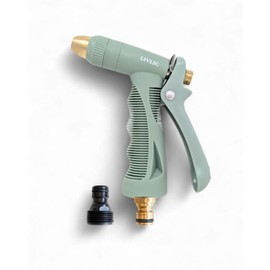 LIVLIG Garden Sprayer Made of Plastic and Brass, Premium Garden Hose Syringe, Cleaning Sprayer, Green