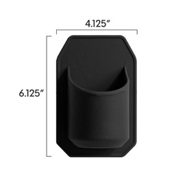 KrisDreamz Bath Shower Beer Holder – 100% Silicone Drink Cup Holder for Beer Can or Soda – No Adhesive Needed – Wall-Mounted, Portable & Waterproof – Fun Bathroom Accessory (Black)