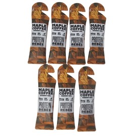 Maple Coffee Caffeine Energy Gels for Running, Cycling & Endurance by Protein Rebel - Easy to Digest Running Gels - All Natural Ingredients - 27g Carbs, 45mg Caffeine, Electrolytes (7 Sachets)