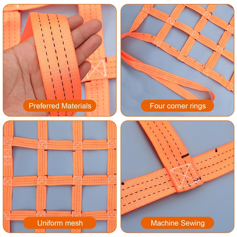 Lifting net, cargo hanging net, 1 x 1 m, 500