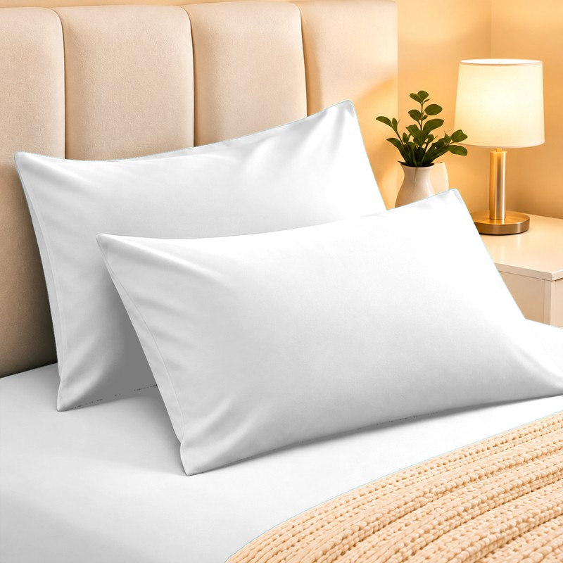 Matte Solid Color Pillowcase for Bedroom – Soft 100% Polyester